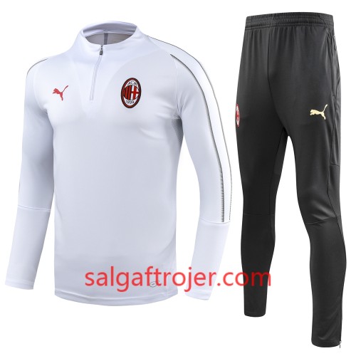 AC Milan Sweatshirt Dragt Hvid 2018-2019 AC Milan Sweatshirt Dragt Hvid 2018-2019